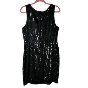 Geode Brand Black Sequin dress EUC SZL
